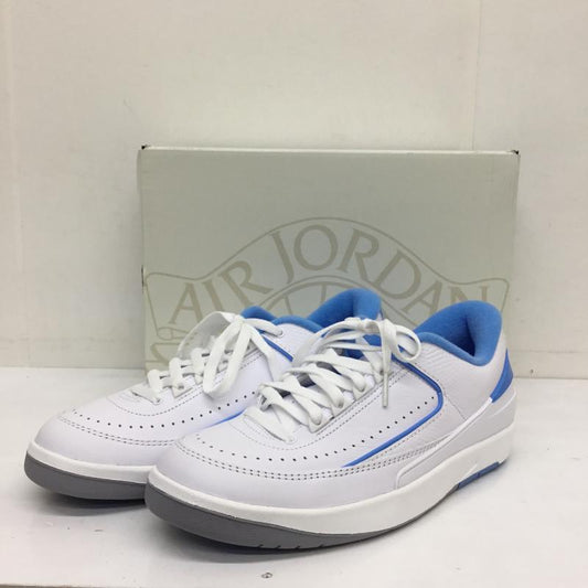 ナイキ NIKE スニーカー スニーカー AIR JORDAN 2 RETRO LOW 26.5cm ロゴ、文字 白 / ホワイト / X 水色 / ライトブルー /  メンズ USED 古着 中古 10122376