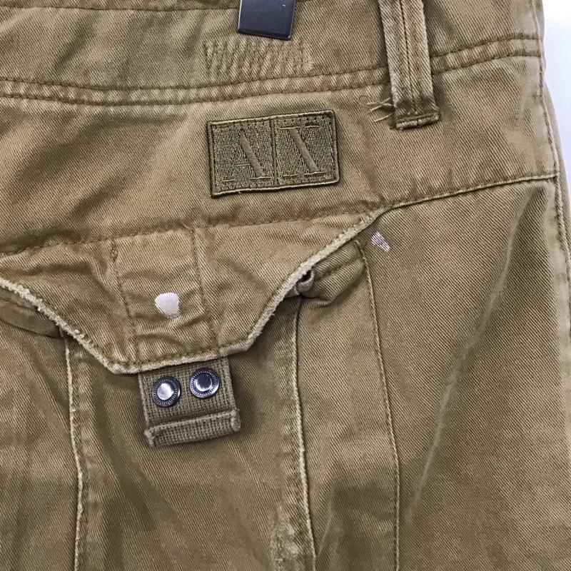 アルマーニ ARMANI パンツ ショートパンツ ショートパンツ ハーフパンツ カジュアルパンツ 33インチ ロゴ、文字 ベージュ / ベージュ /  メンズ USED 古着 中古 10137862