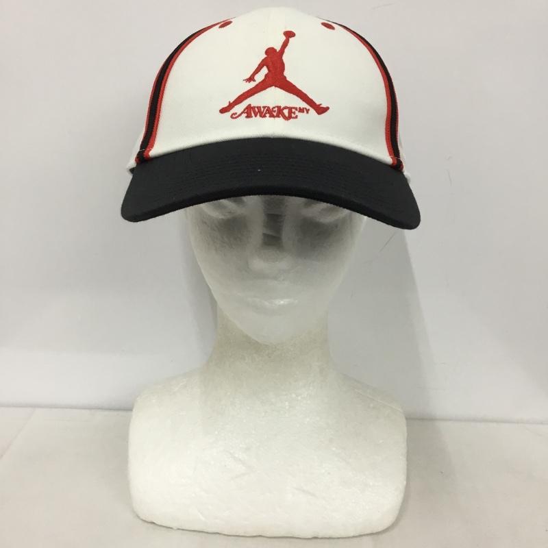 アウェーク AWAKE 帽子 キャップ JORDAN BRAND FZ0625-133 NY U J Club Cap ロゴ、文字 白 / ホワイト / X 黒 / ブラック / X 赤 / レッド /  メンズ USED 古着 中古 10144306