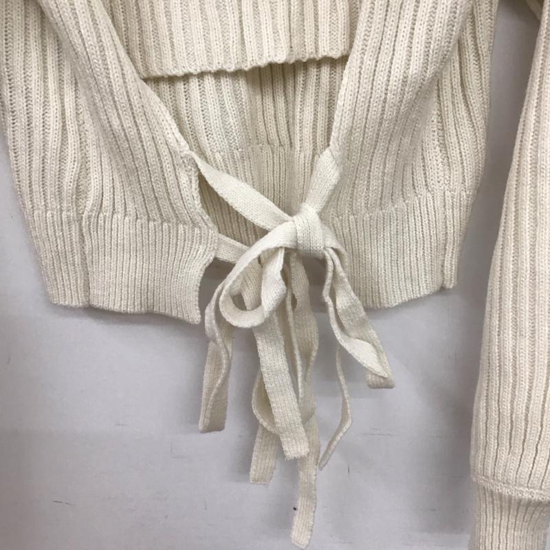 レイカズン Ray Cassin ニット、セーター 長袖 タグ付 FREE 無地 白 / ホワイト /  レディース USED 古着 中古 10147790