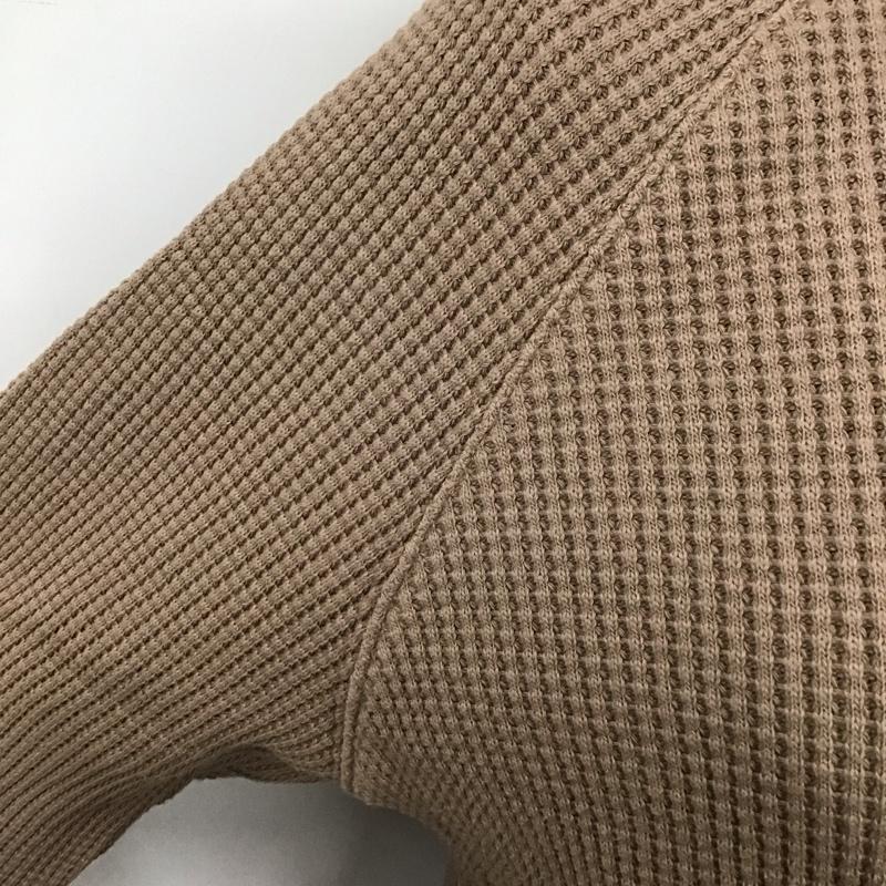 ローリーズファーム LOWRYS FARM ワンピース ロングスカート LF719002AD ワッフル 長袖 FREE 無地 茶 / ブラウン /  レディース USED 古着 中古 10116929