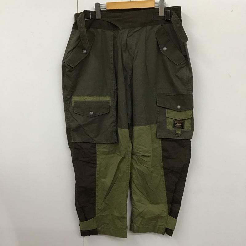 グラム glamb パンツ ワークパンツ、ペインターパンツ ミリタリーパンツ ワイドパンツ カジュアルパンツ ストレートパンツ L 無地 カーキ / カーキ /  メンズ USED 古着 中古 10115154