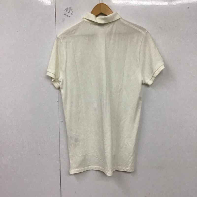ポロバイラルフローレン Polo by RALPH LAUREN ポロシャツ 半袖 半袖ポロシャツ 半袖カットソー カラーシャツ M ロゴ、文字 白 / ホワイト /  メンズ USED 古着 中古 10130049