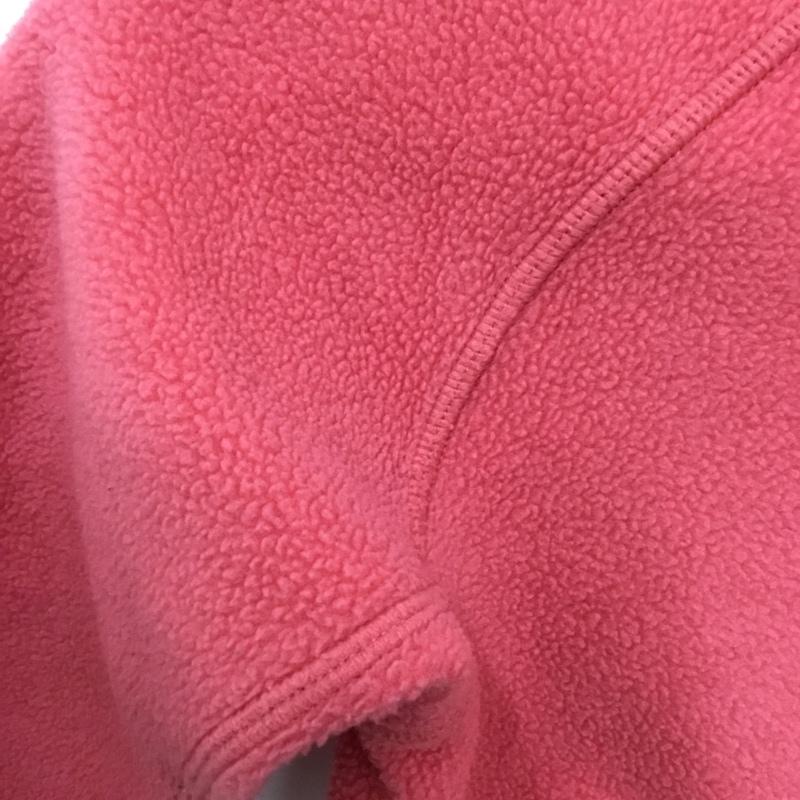 モンベル mont-bell ジャケット、上着 ジャンパー、ブルゾン ジップアップジャケット ジャンパー フリースジャケット カジュアルジャケット アウター 120cm ロゴ、文字 桃 / ピンク /  ガールズ USED 古着 中古 10116548