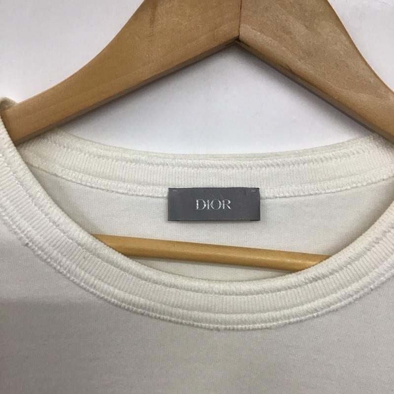 ディオール DIOR トレーナー 長袖 長袖スウェット トレーナー sacai コラボ L ロゴ、文字 白 / ホワイト /  メンズ USED 古着 中古 10142114