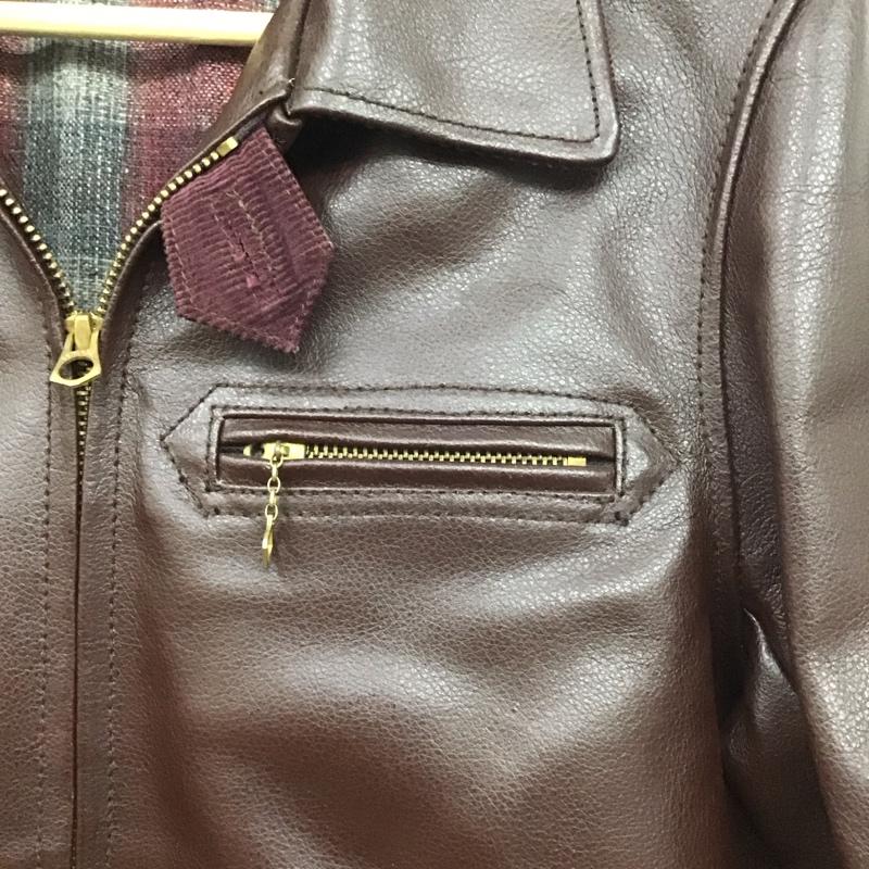 ベンデイビス BEN DAVIS ジャケット、上着 ジャケット、ブレザー gs-4980020 COWLEATHERSPORTS ジップアップジャケット アウター M 無地 茶 / ブラウン /  メンズ USED 古着 中古 10124591