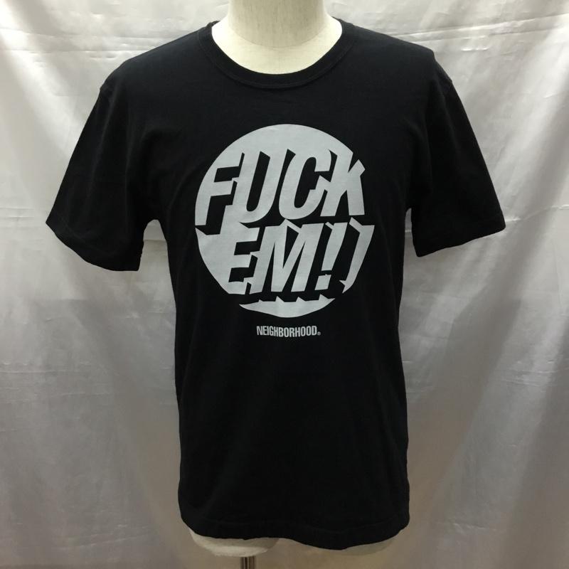 ネイバーフッド NEIGHBORHOOD Tシャツ 半袖 半袖カットソー プリントTシャツ クルーネックカットソー S ロゴ、文字 黒 / ブラック /  メンズ USED 古着 中古 10114604