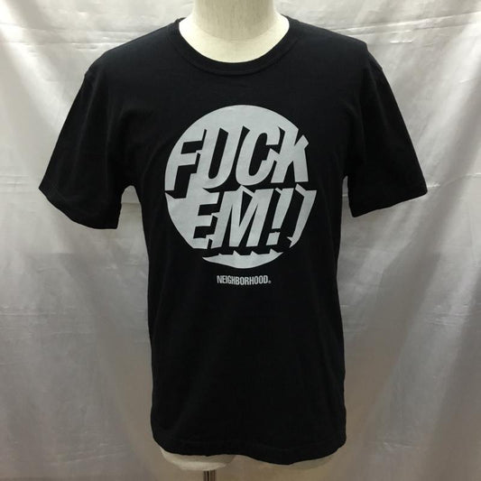 ネイバーフッド NEIGHBORHOOD Tシャツ 半袖 半袖カットソー プリントTシャツ クルーネックカットソー S ロゴ、文字 黒 / ブラック /  メンズ USED 古着 中古 10114604