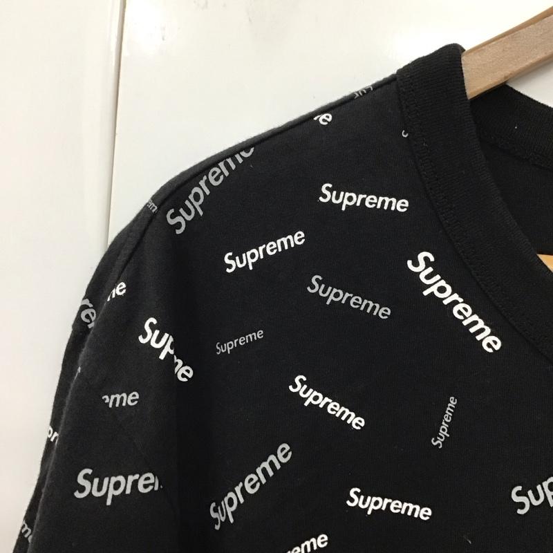 シュプリーム Supreme Tシャツ 半袖 18fw リンガーTシャツ プリントTシャツ クルーネック XL プリント 黒 / ブラック /  メンズ USED 古着 中古 10130282