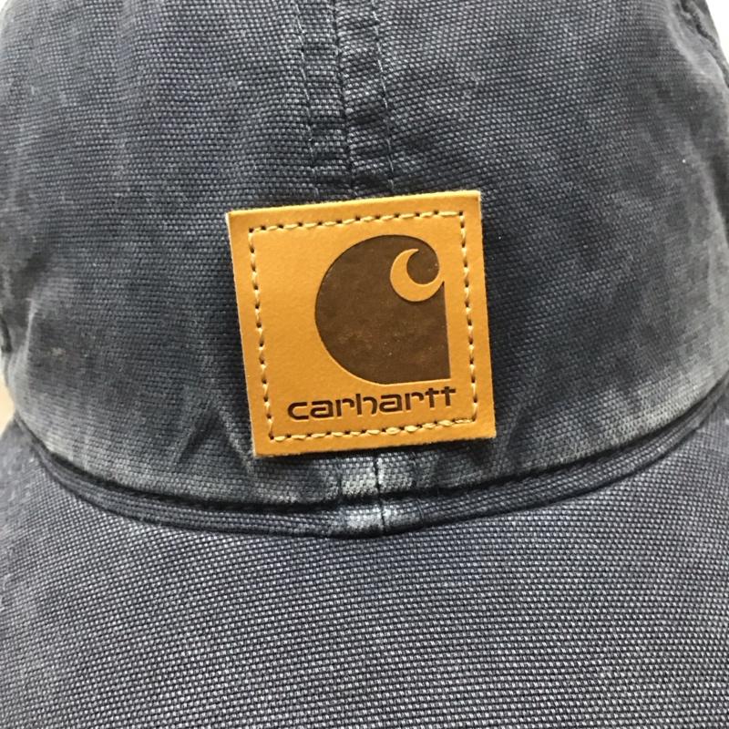 カーハート Carhartt 帽子 キャップ 100289 412 ODESSA CAP ロゴ、文字 紺 / ネイビー /  メンズ USED 古着 中古 10115679