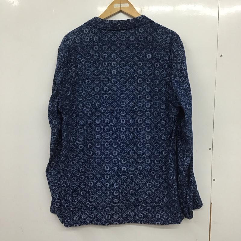 ユナイテッドアローズアンドサンズ UNITED ARROWS & SONS ジャケット、上着 ジャケット、ブレザー 5522-218-0066 長袖ジャケット アウター 薄手 L プリント 青 / ブルー /  メンズ USED 古着 中古 10138555
