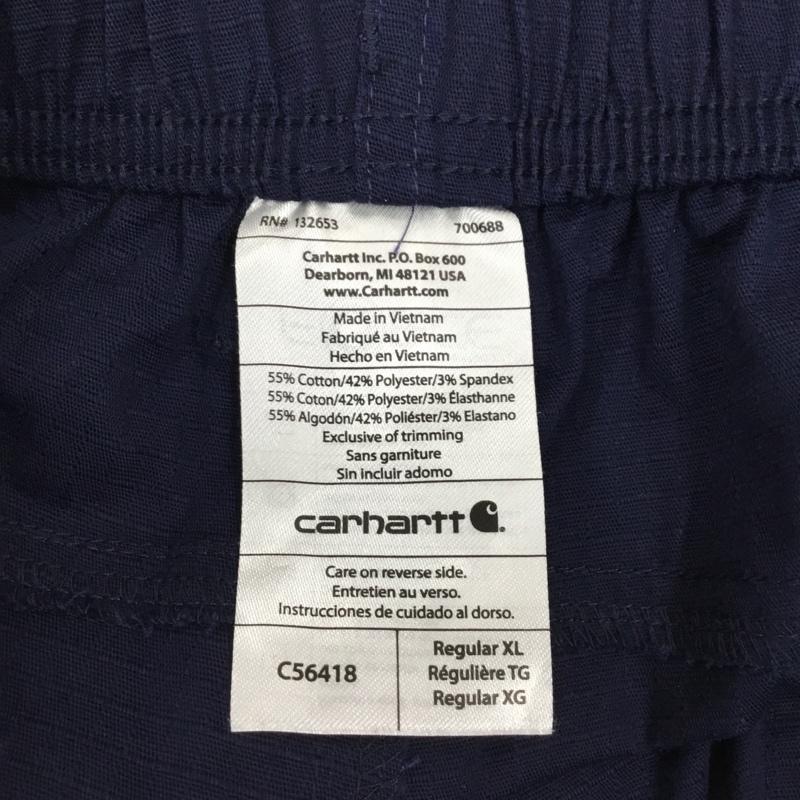 カーハート Carhartt パンツ ワークパンツ、ペインターパンツ ワークパンツ ワイドパンツ カジュアルパンツ XL 無地 紺 / ネイビー /  メンズ USED 古着 中古 10120553