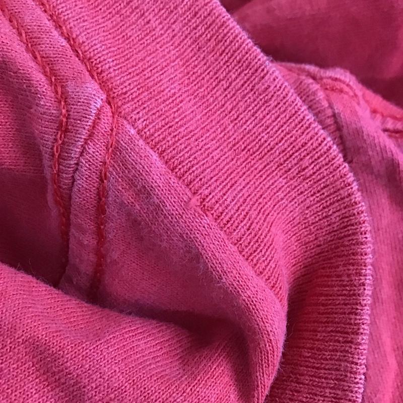 ロゴセブン LOGO7 Tシャツ 半袖 半袖カットソー プリントTシャツ クルーネックカットソー 古着 L プリント 赤 / レッド /  メンズ USED 古着 中古 10112154