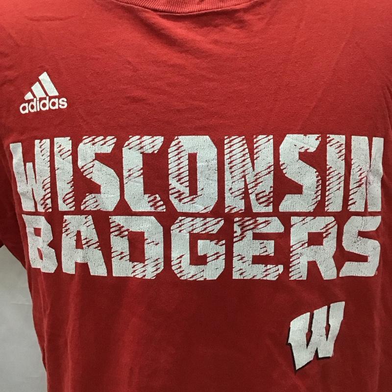 アディダス adidas Tシャツ 半袖 THE GO-TO TEE L ロゴ、文字 ボルドー / ボルドー /  メンズ USED 古着 中古 10117067