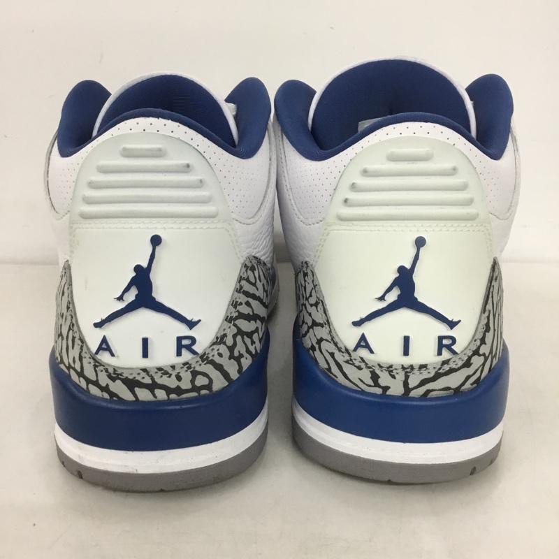 ナイキ NIKE スニーカー スニーカー CT8532-148 AIR JORDAN 3 RETRO 27.5cm 箱有 27.5cm ワンポイント 白 / ホワイト / X 青 / ブルー / X 灰 / グレー /  メンズ USED 古着 中古 10143913