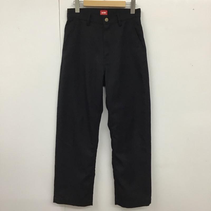 オーダー order パンツ チノパン loose twill pants XS 無地 黒 / ブラック /  メンズ USED 古着 中古 10121338
