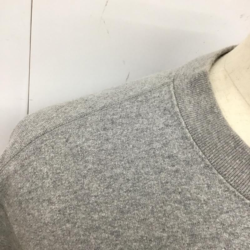 コムデギャルソンオム COMME des GARCONS HOMME トレーナー 長袖 長袖トレーナー スウェット クルーネック リブスウェットカットソー S ロゴ、文字 灰 / グレー /  メンズ USED 古着 中古 10117629