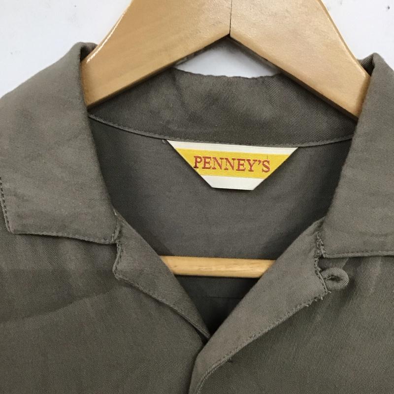 ペニーズ PENNEY S シャツ、ブラウス 半袖 無地 ベージュ / ベージュ /  メンズ USED 古着 中古 10128561