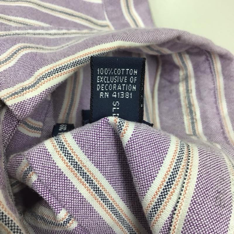 ラルフローレン RALPHLAUREN シャツ、ブラウス 長袖 ボタンダウンシャツ M ストライプ マルチカラー / マルチカラー /  メンズ USED 古着 中古 10122051