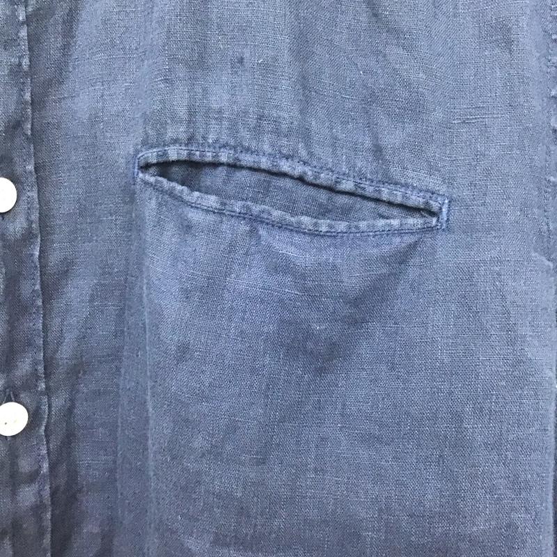 マリネロ MARINERO シャツ、ブラウス 長袖 長袖シャツ 無地シャツ カラーシャツ 1 無地 紺 / ネイビー /  メンズ USED 古着 中古 10131777