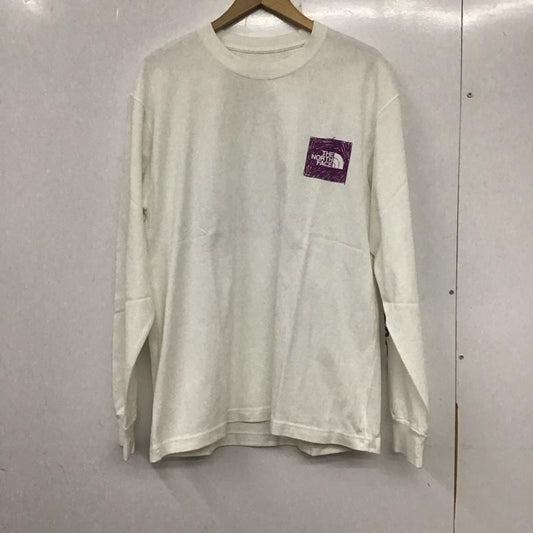 ザノースフェイス THE NORTH FACE カットソー 長袖 nt32438 ロングスリーブスリーブグラフィックティー 長袖カットソー L ロゴ、文字 白 / ホワイト /  メンズ USED 古着 中古 10138118