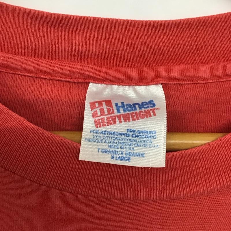ヘインズ HANES Tシャツ 半袖 半袖カットソー プリントTシャツ クルーネックカットソー 古着 90s スパイダーマン XL プリント 赤 / レッド /  メンズ USED 古着 中古 10140146