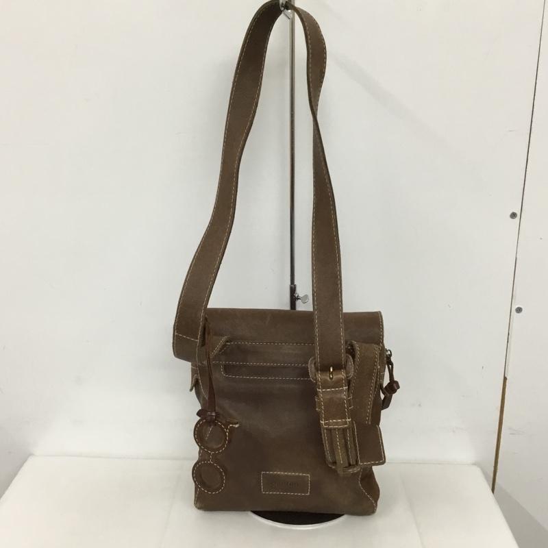 ゲンテン genten ショルダーバッグ ショルダーバッグ レザー 無地 茶 / ブラウン /  レディース USED 古着 中古 10128338
