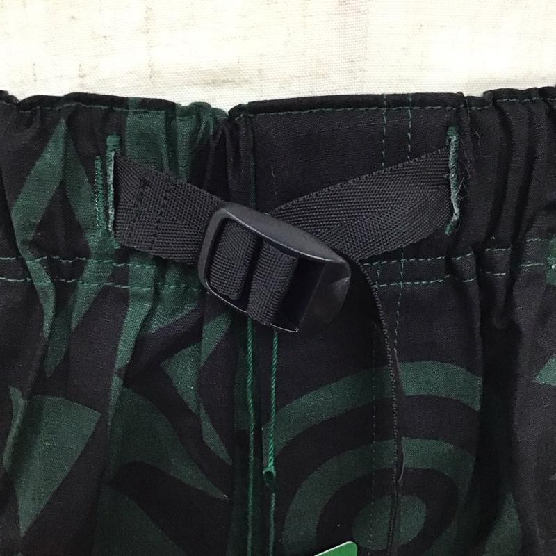 サウスツーウェストエイト South2 West8 パンツ ショートパンツ ショートパンツ ハーフパンツ カジュアルパンツ 総柄 M プリント 黒 / ブラック / X 緑 / グリーン /  メンズ USED 古着 中古 10119429