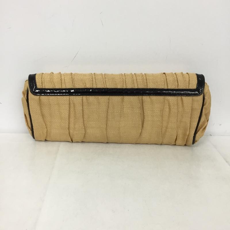 エンポリオアルマーニ EMPORIO ARMANI クラッチバッグ、パーティバッグ クラッチバッグ、パーティバッグ 無地 ベージュ / ベージュ / X 黒 / ブラック /  レディース USED 古着 中古 10148453