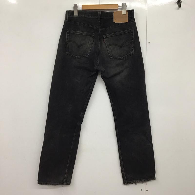 リーバイス Levi s パンツ デニム、ジーンズ デニムパンツ スリムパンツ カジュアルパンツ 90s usa 後染め 31インチ 無地 黒 / ブラック /  メンズ USED 古着 中古 10140883