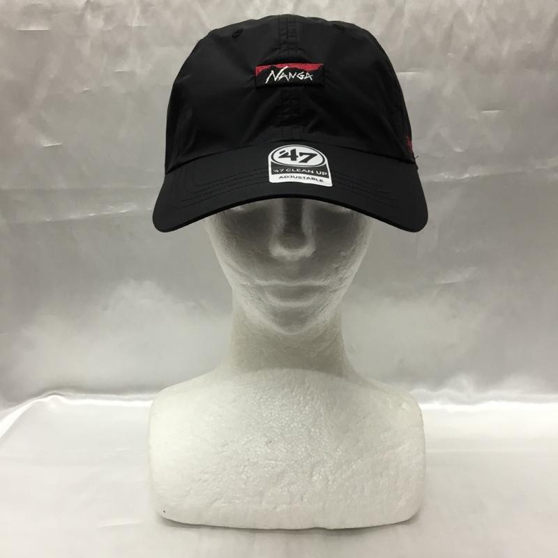 ナンガ NANGA 帽子 キャップ 47 フォーティーセブン ロゴ、文字 黒 / ブラック /  メンズ USED 古着 中古 10109196
