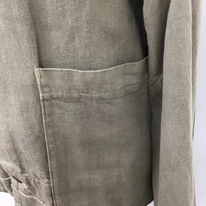 デヴォア DEVOA ジャケット、上着 ジャケット、ブレザー コットン ノーカラー 4 無地 ベージュ / ベージュ /  メンズ USED 古着 中古 10124957