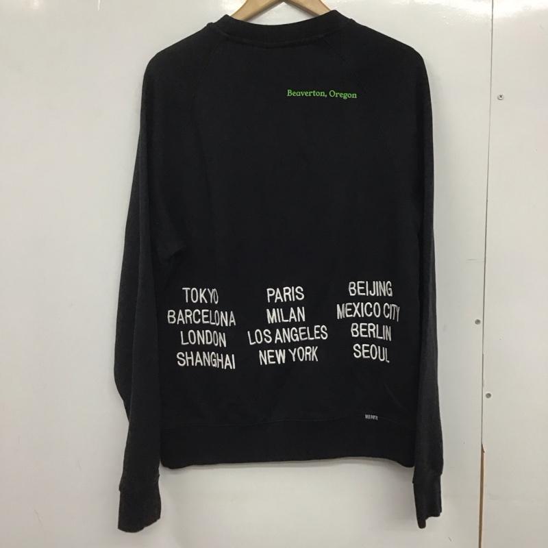 ナイキ NIKE トレーナー 長袖 dd0883-010 Wツアーロゴクルーネックスウェット トレーナー M ロゴ、文字 黒 / ブラック /  メンズ USED 古着 中古 10146191