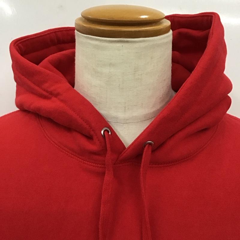 シュプリーム Supreme パーカー 長袖 23AW raisedscripthoodedsweatshirt 長袖パーカー プルオーバーパーカー L ロゴ、文字 赤 / レッド /  メンズ USED 古着 中古 10115141
