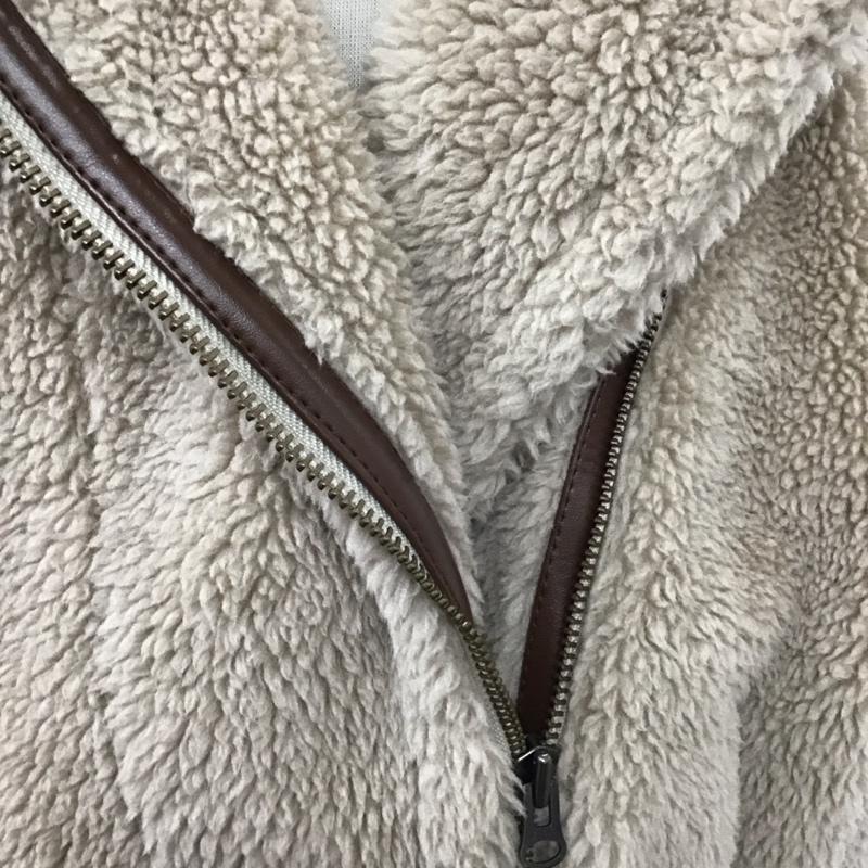 アズールバイマウジー AZUL BY MOUSSY ジャケット、上着 ジャケット、ブレザー 250DAM30-114I BOA B-3 JACKET M 無地 ベージュ / ベージュ /  レディース USED 古着 中古 10121100