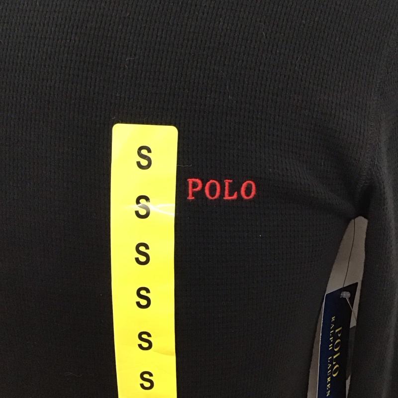 ポロラルフローレン POLO RALPH LAUREN カットソー 長袖 長袖 S ロゴ、文字 黒 / ブラック /  メンズ USED 古着 中古 10114639