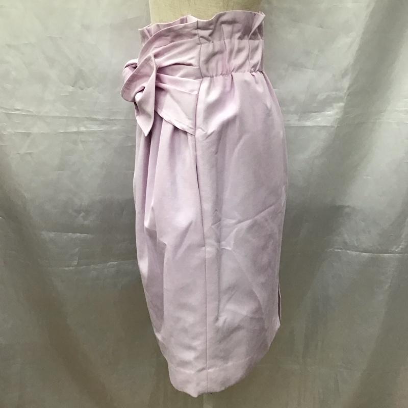 フォンセ FONCE スカート ミニスカート ミニスカート スクエアスカート タイトスカート バックスリット 38 無地 桃 / ピンク /  レディース USED 古着 中古 10114901