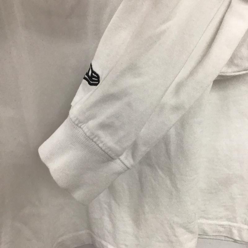 ニューエラ NEW ERA Tシャツ 長袖 ロンT クルーネック バックロゴ XL ロゴ、文字 白 / ホワイト /  メンズ USED 古着 中古 10146341