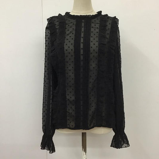 ザラ ZARA シャツ、ブラウス 長袖 S  黒 / ブラック /  レディース USED 古着 中古 10110346