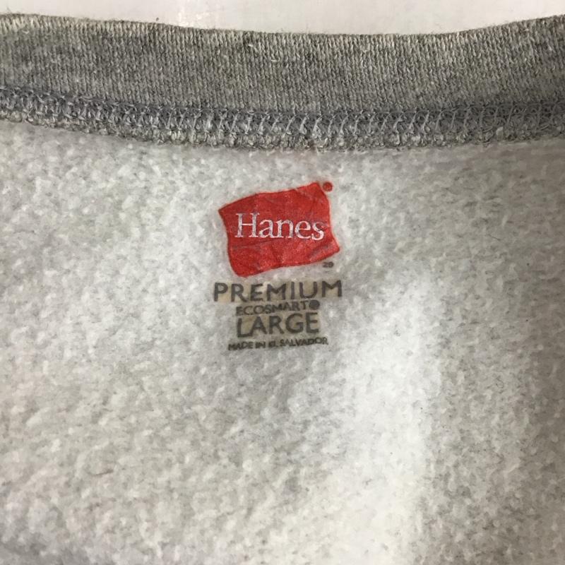 古着 USED トレーナー 長袖 長袖トレーナー スウェット クルーネック リブスウェットカットソー L ロゴ、文字 灰 / グレー /  メンズ USED 古着 中古 10124775