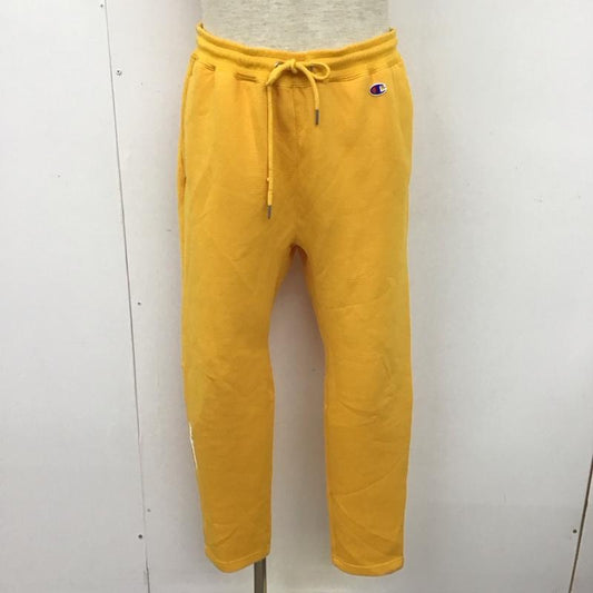 チャンピオン Champion ボトムス ボトムス C8-P205 Champion×X-LARGE REVERSEWEAVEPANT スウェットパンツ コラボ M ロゴ、文字 黄 / イエロー /  メンズ USED 古着 中古 10110333