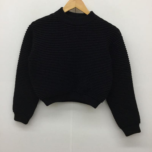 エモダ EMODA ニット、セーター 長袖 FREE 無地 黒 / ブラック /  レディース USED 古着 中古 10137909