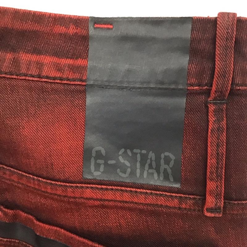 ジースター G-STAR パンツ デニム、ジーンズ TAVI LOOSE TAPERED 無地 赤 / レッド /  メンズ USED 古着 中古 10119827