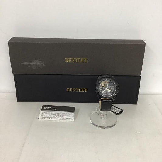 ベントレー BENTLEY 腕時計 アナログ（自動巻き） BT-AM077 機械式ウォッチ 箱有 ロゴ、文字 黒 / ブラック /  メンズ USED 古着 中古 10134039