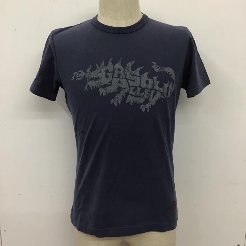 トイズマッコイ TOYS McCOY Tシャツ 半袖 GASOLINE ALLEY クルーネック バックプリント タグ付き S ロゴ、文字 紺 / ネイビー /  メンズ USED 古着 中古 10111202