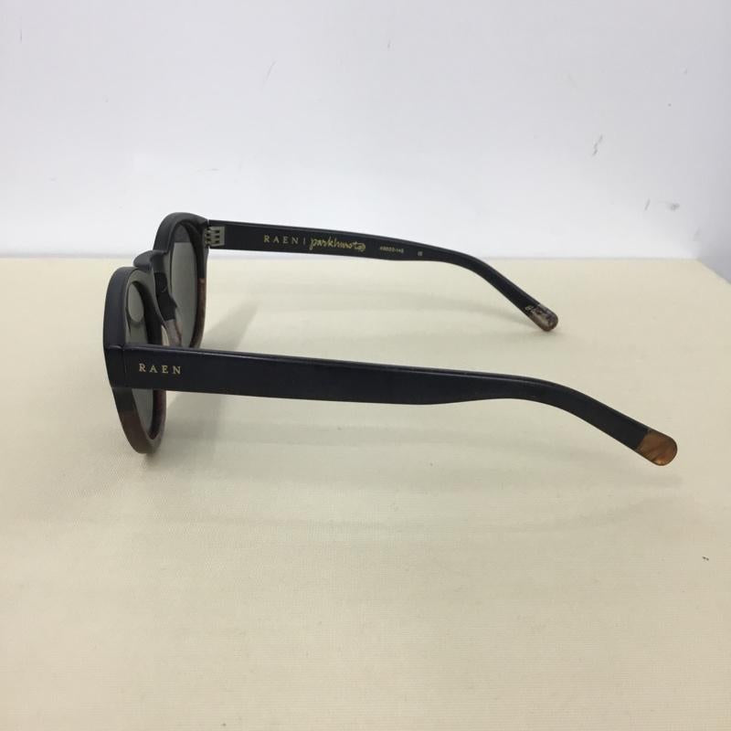 レイン RAEN めがね・サングラス サングラス burlwood バイカラー ロゴ、文字 黒 / ブラック / X 茶 / ブラウン /  メンズ USED 古着 中古 10146064