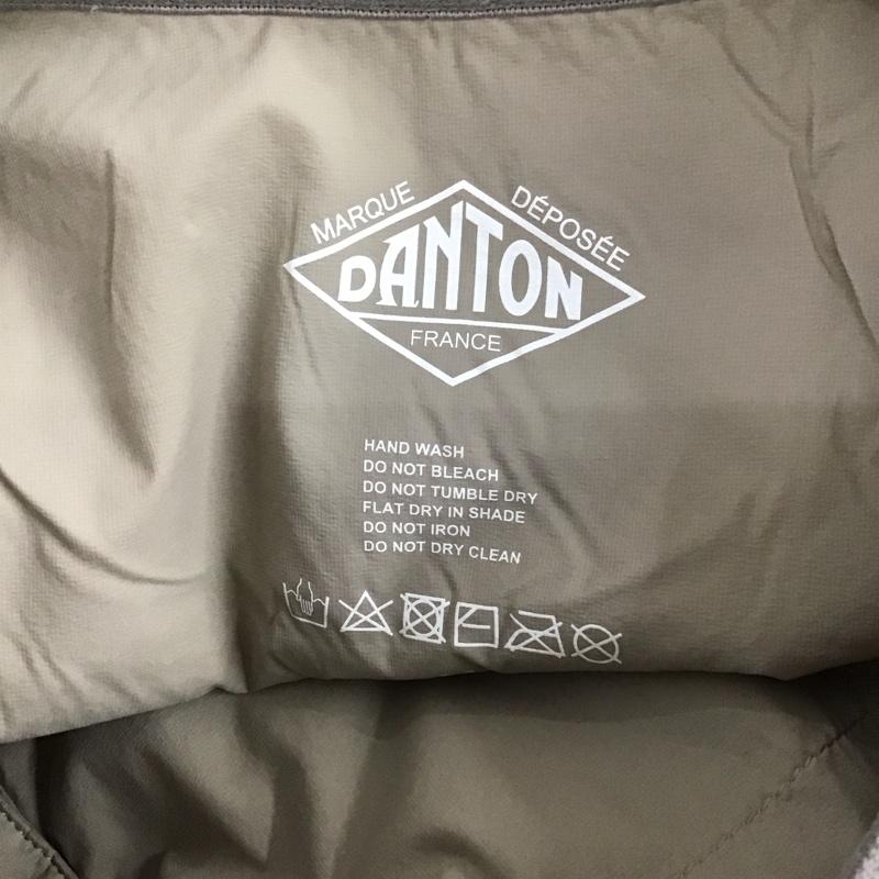 ダントン Danton ジャケット、上着 ジャケット、ブレザー カジュアルジャケット ノーカラージャケット ポケットジャケット アウター M ロゴ、文字 灰 / グレー /  メンズ USED 古着 中古 10123758