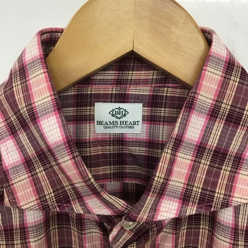 ビームス ハート BEAMS HEART シャツ、ブラウス 長袖 コットン M チェック マルチカラー / マルチカラー /  メンズ USED 古着 中古 10133577