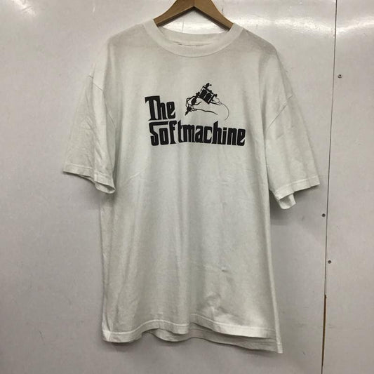 ソフトマシーン Softmachine Tシャツ 半袖 半袖カットソー プリントTシャツ クルーネックカットソー XXL ロゴ、文字 白 / ホワイト /  メンズ USED 古着 中古 10137639