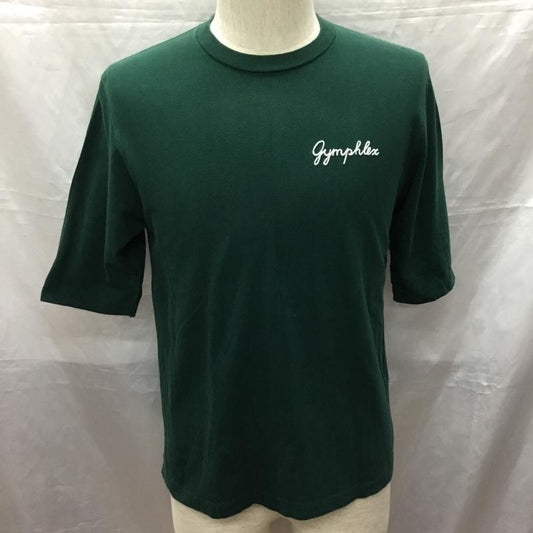 ジムフレックス GYMPHLEX Tシャツ 半袖 17A-HS-002 クルーネック 刺繍 ロゴ、文字 緑 / グリーン /  メンズ USED 古着 中古 10115526